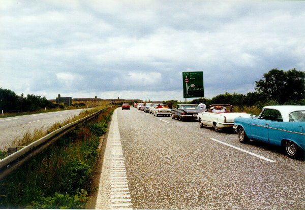 Trafikken var faktisk get helt i st!